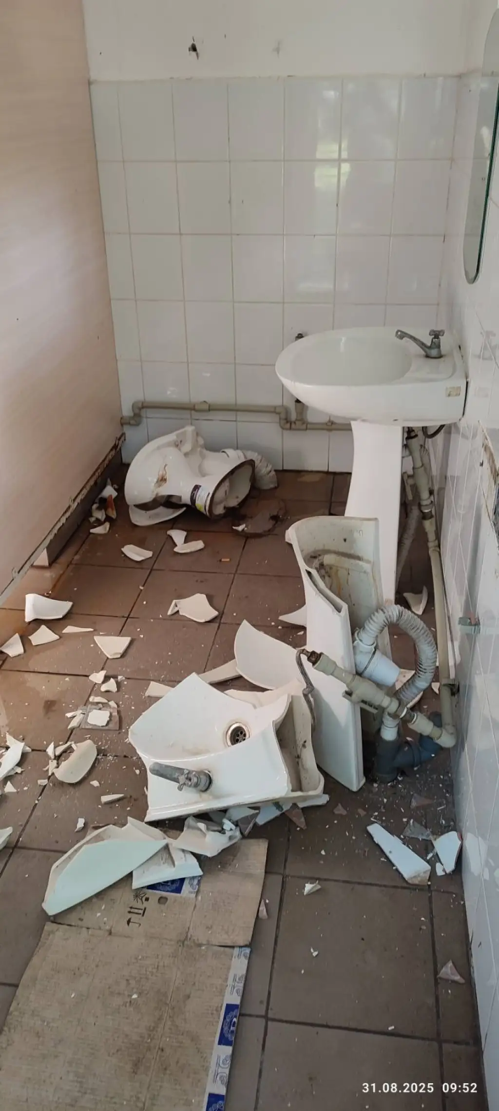 У Малій Висці встановили винних у нищенні громадської вбиральні в парку