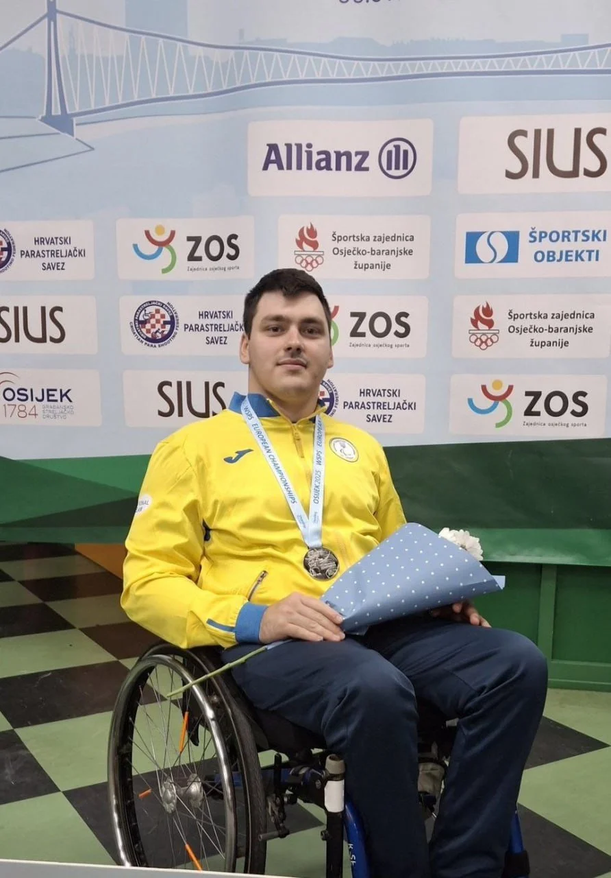 Спортсмен із Кіровоградщини здобув «срібло» на чемпіонаті Європи з парастрільби в Хорватії