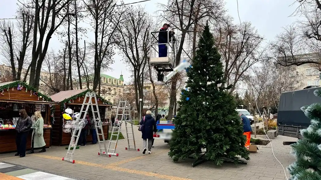 У Кропивницькому встановили нову ялинку, зберігаючи бюджет