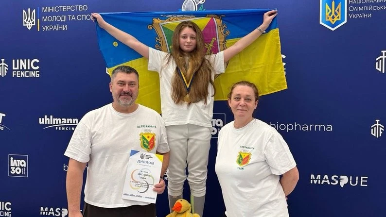 12-річна фехтувальниця з Олександрії стала чемпіонкою України серед кадетів