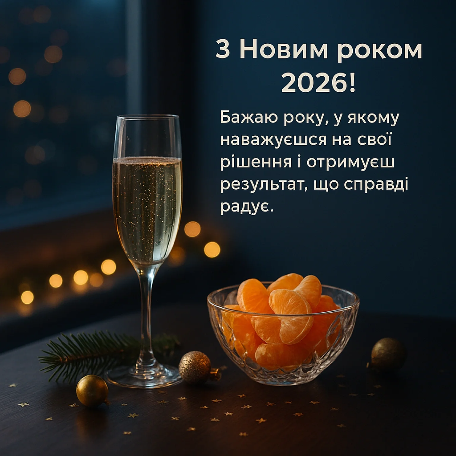 Привітання з Новим роком 2026 своїми словами