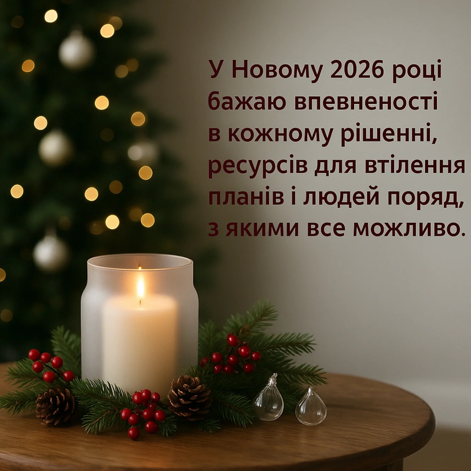 Привітання з Новим роком 2026 своїми словами