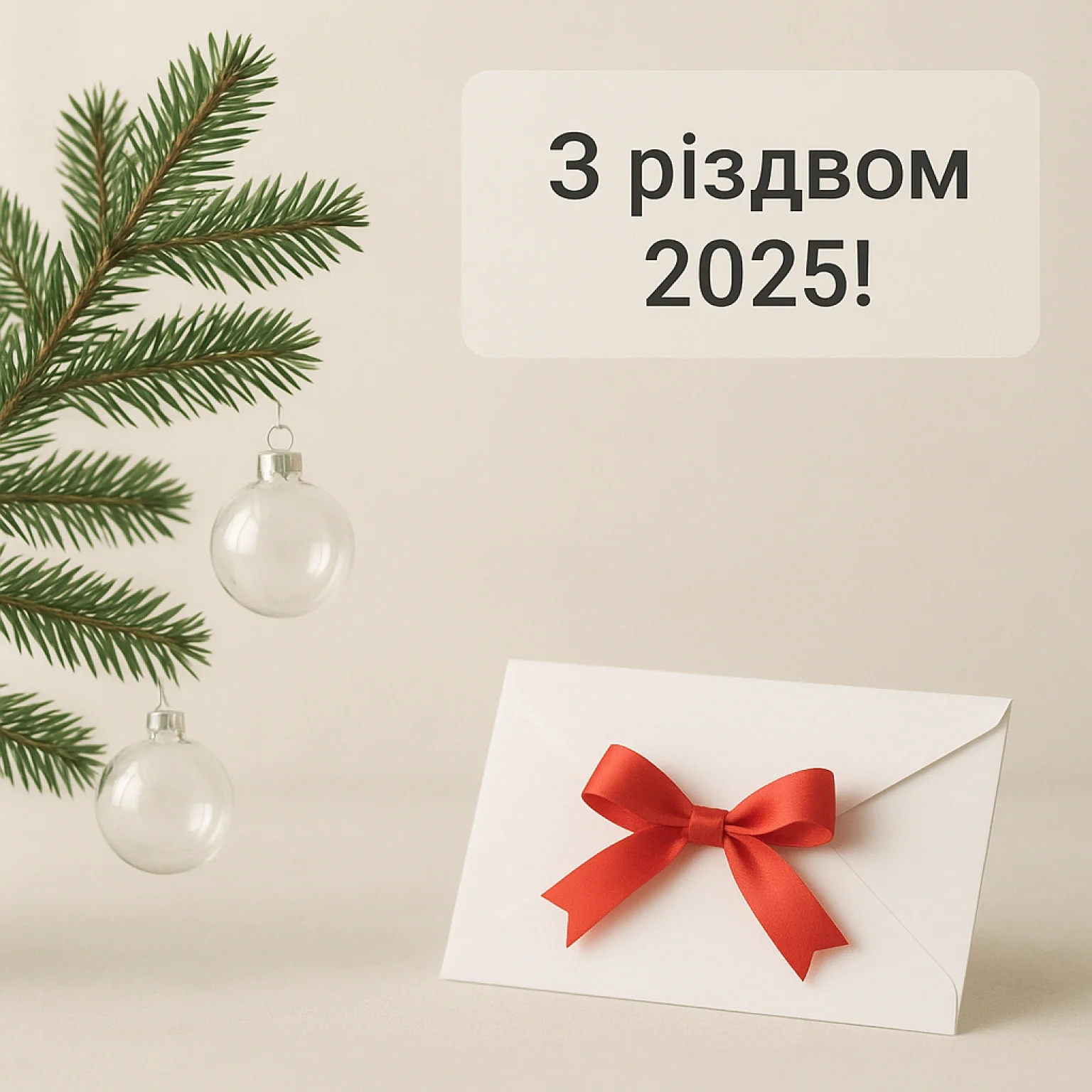 Привітання з різдвом 2025