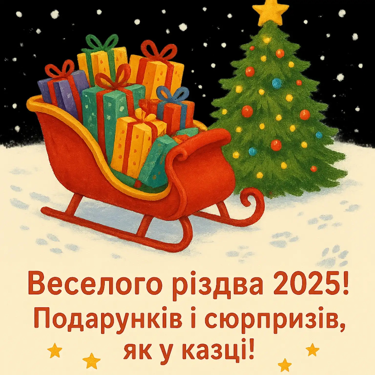 Привітання з різдвом 2025