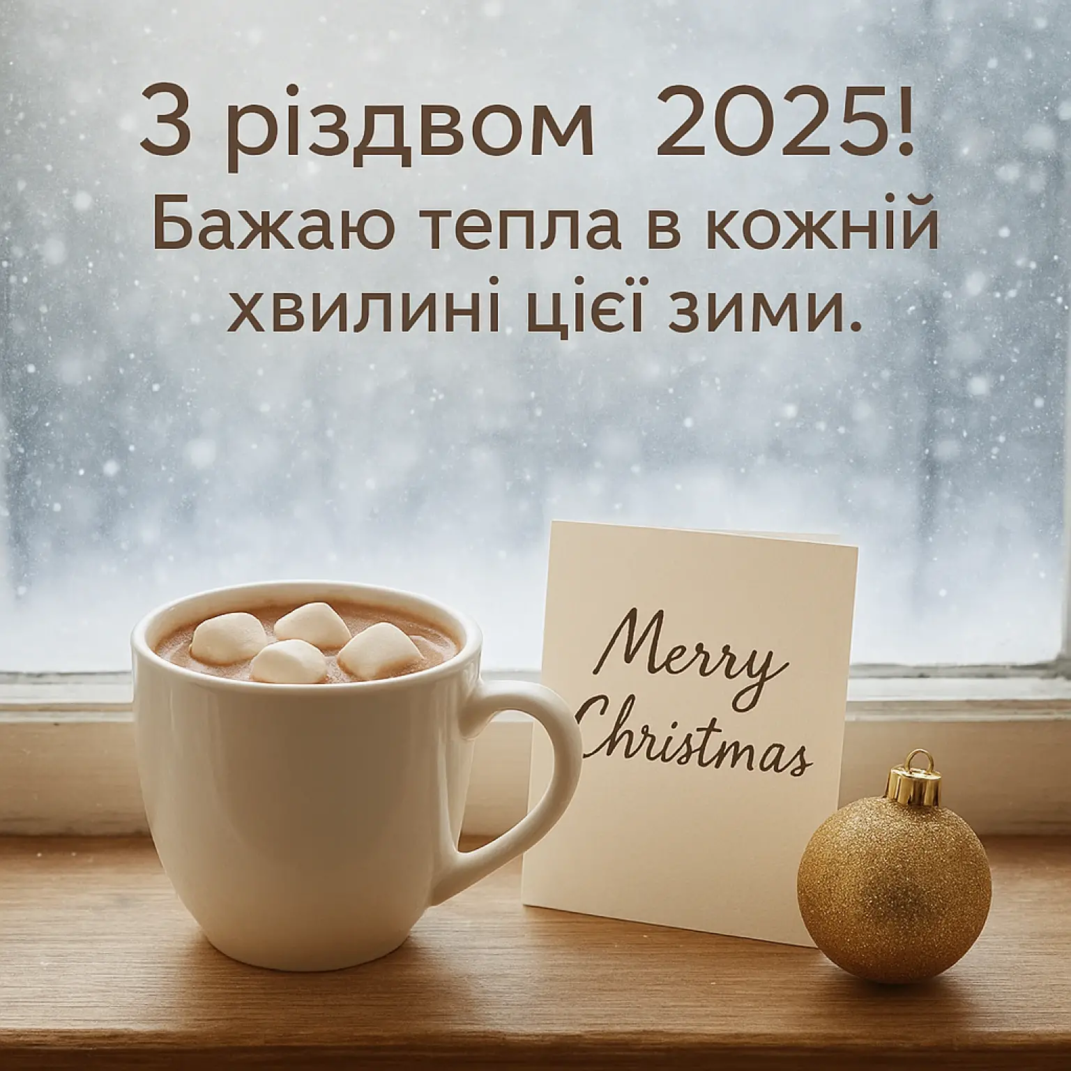Привітання з різдвом 2025