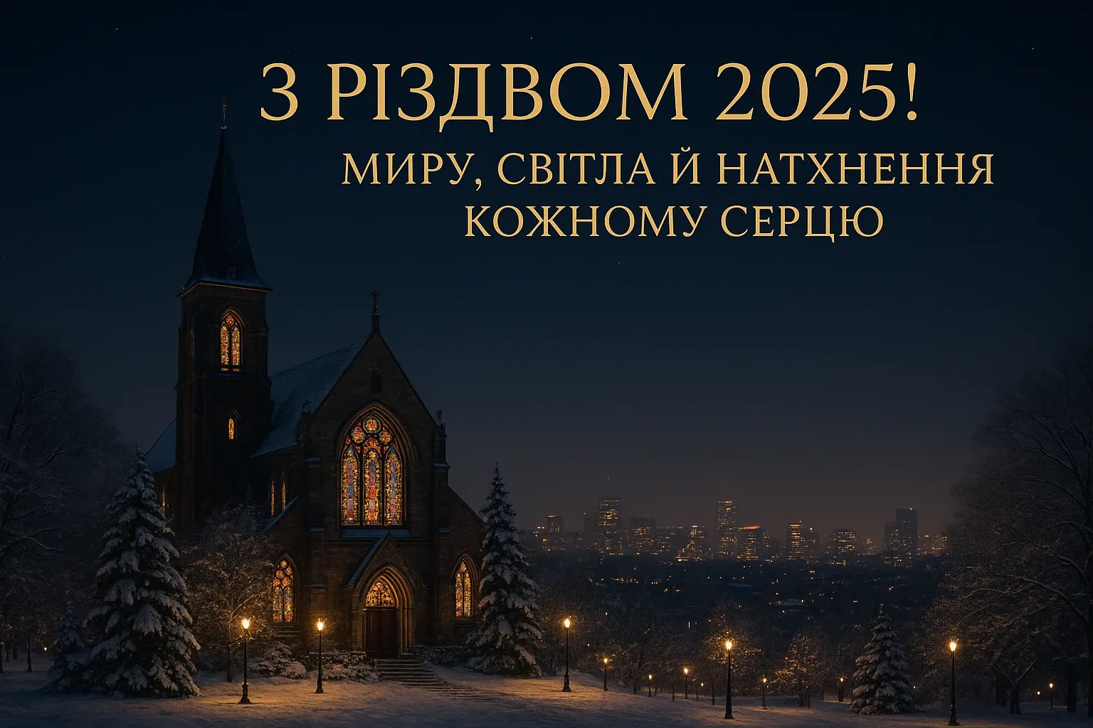Привітання з різдвом 2025