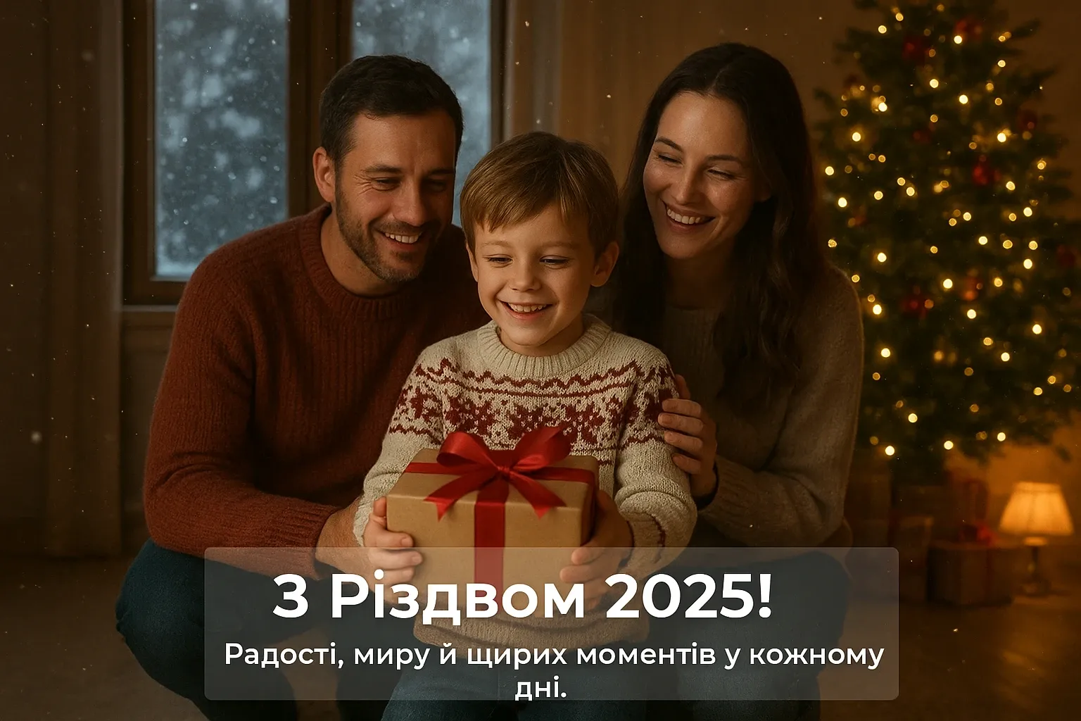 Привітання з різдвом 2025
