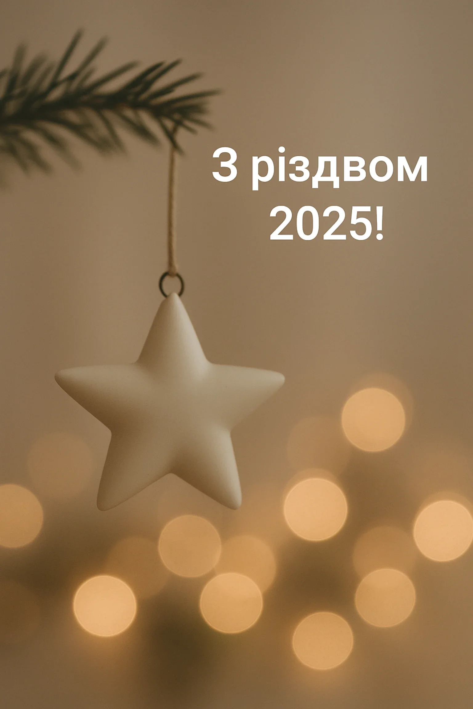 Привітання з різдвом 2025