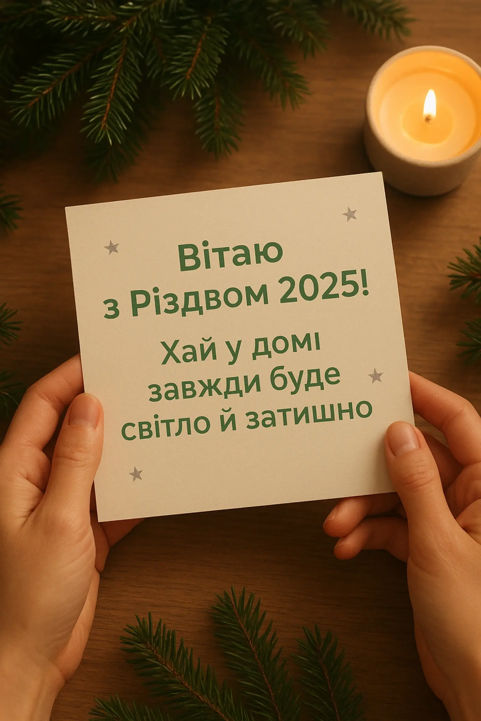 Привітання з різдвом 2025