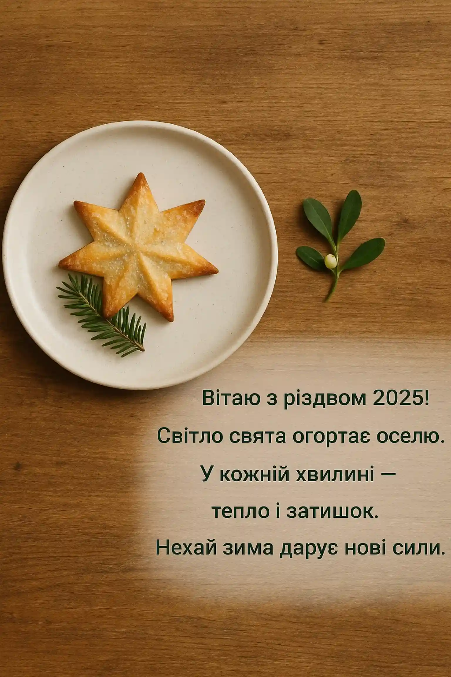 Привітання з різдвом 2025