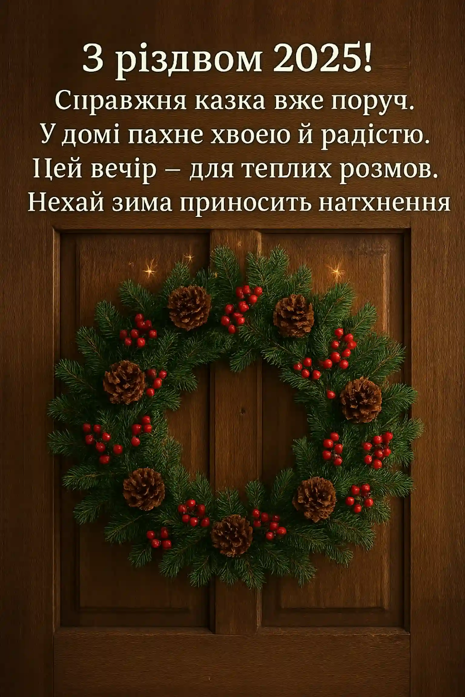 Привітання з різдвом 2025