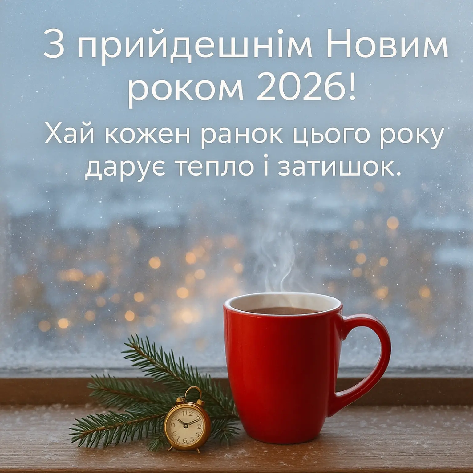 Привітання з прийдешнім новим роком 2026