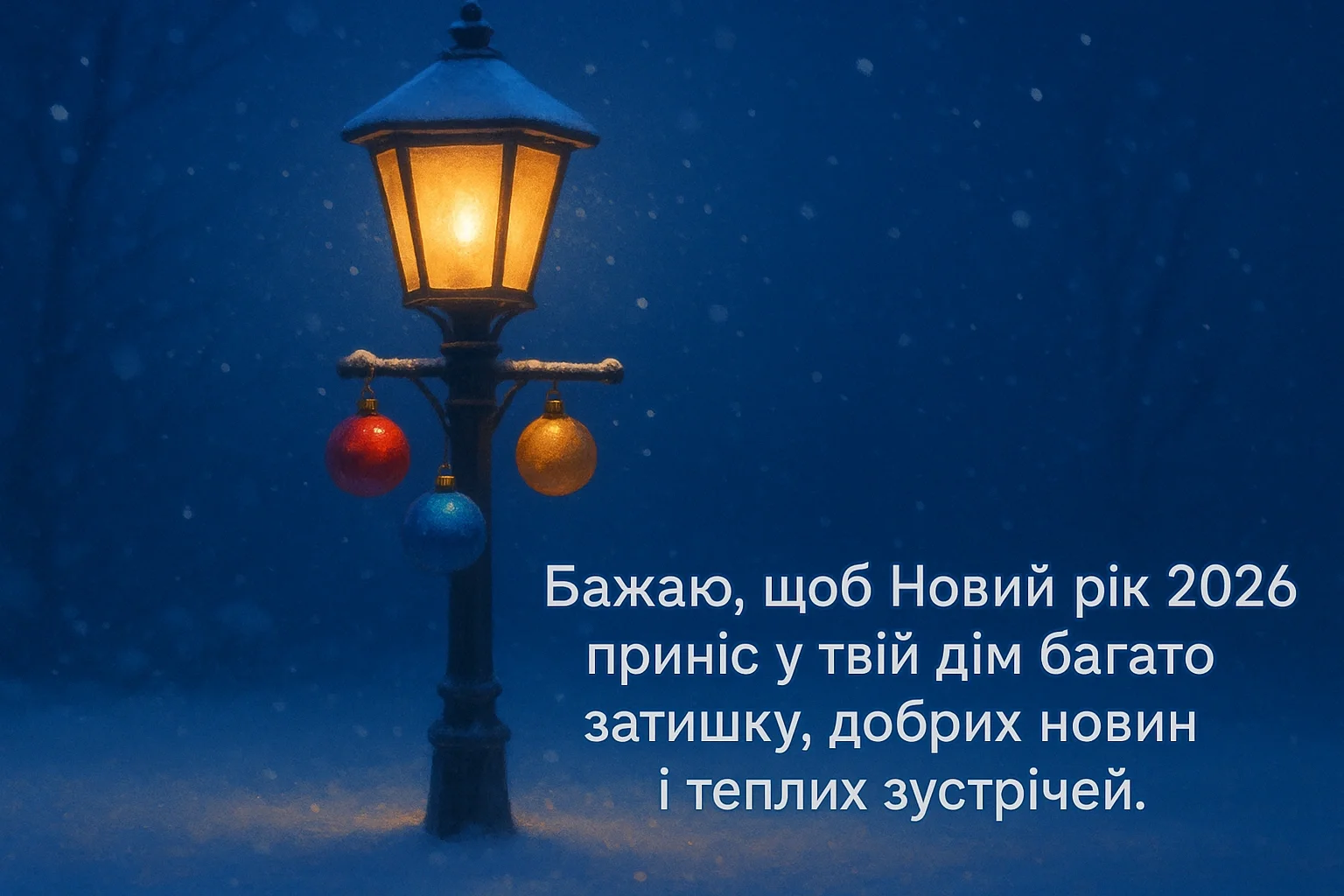 Привітання з прийдешнім новим роком 2026