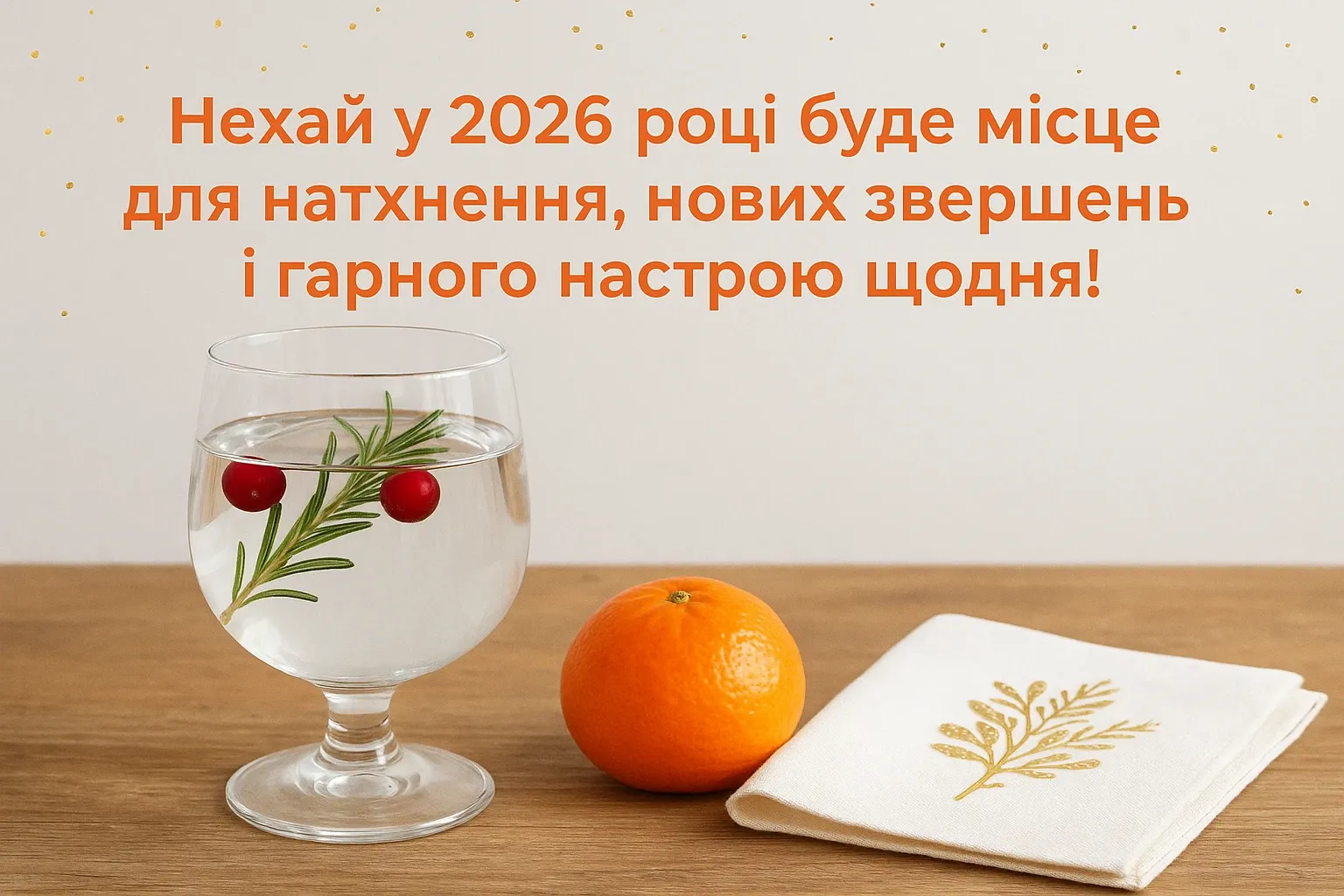 Привітання з прийдешнім новим роком 2026
