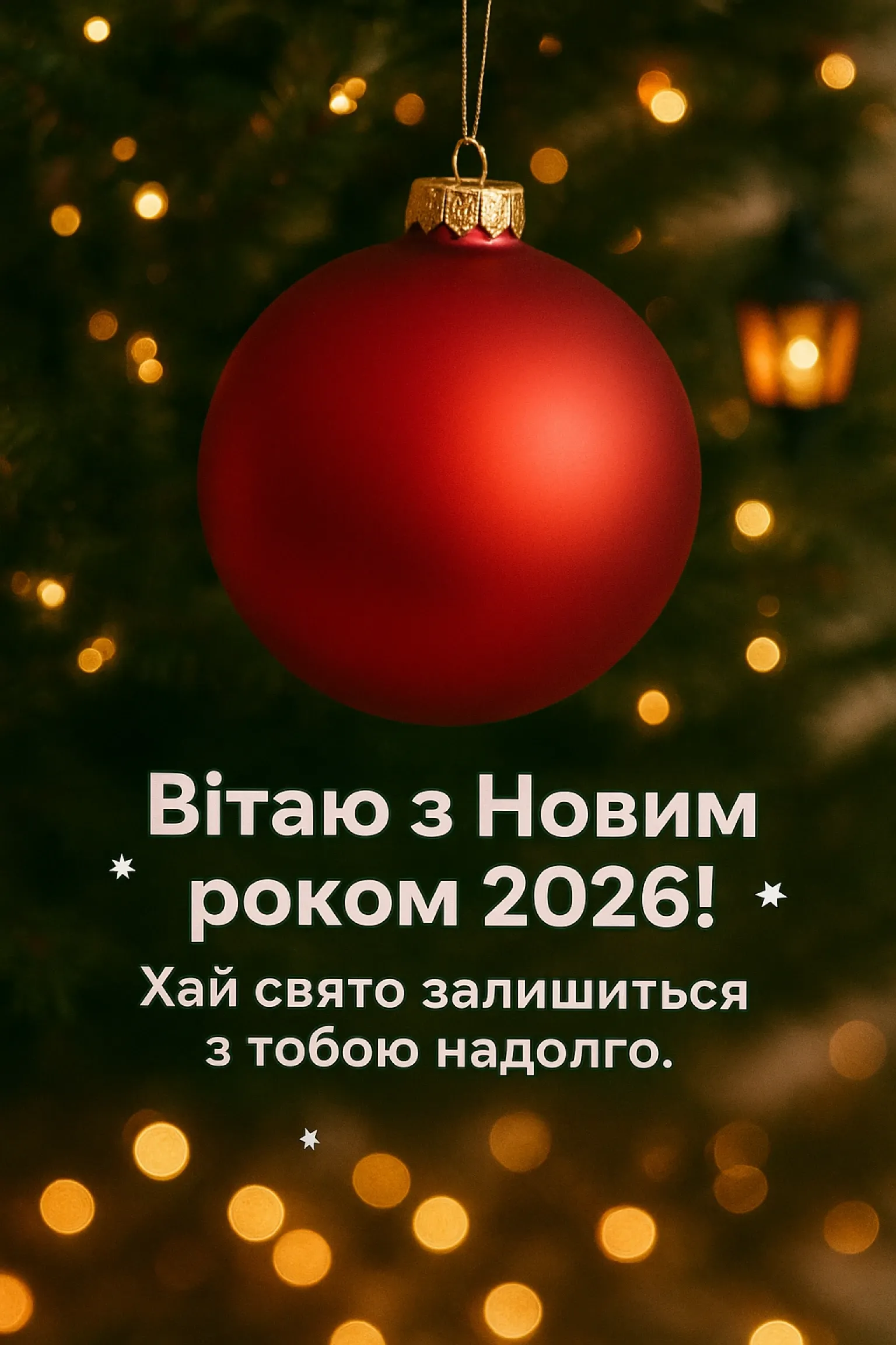 Привітання з прийдешнім новим роком 2026
