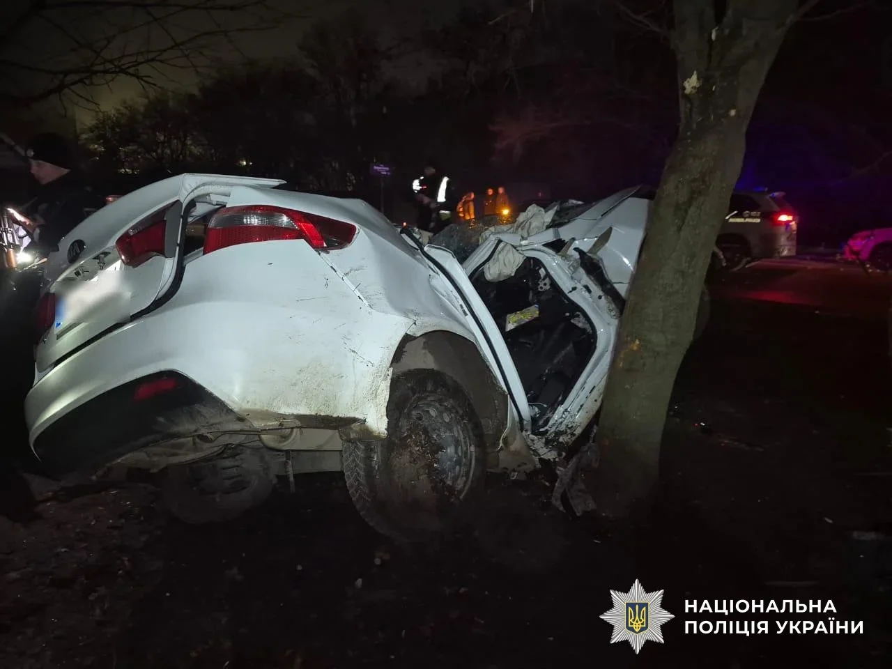 Трагічна ДТП у Кропивницькому: водій загинув після зіткнення зі стовпом і деревом
