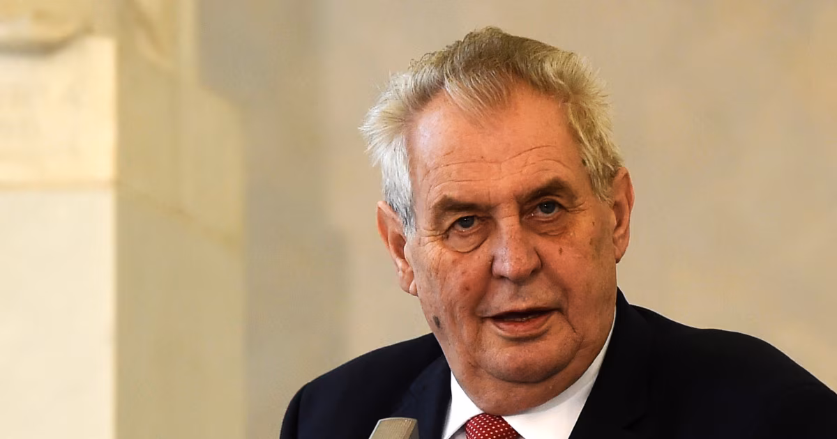 Земан закликає Чехію підтримувати Україну конкретними діями