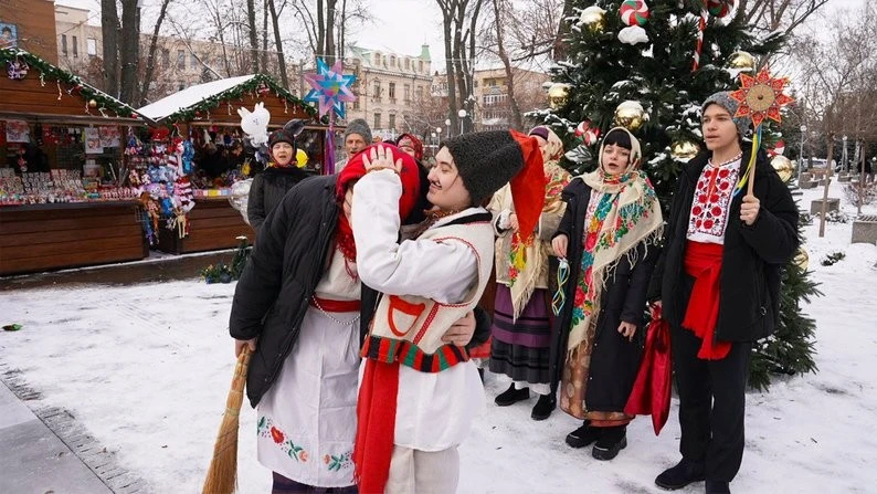 Маланка і Щедрий вечір ожили в центрі Кропивницького