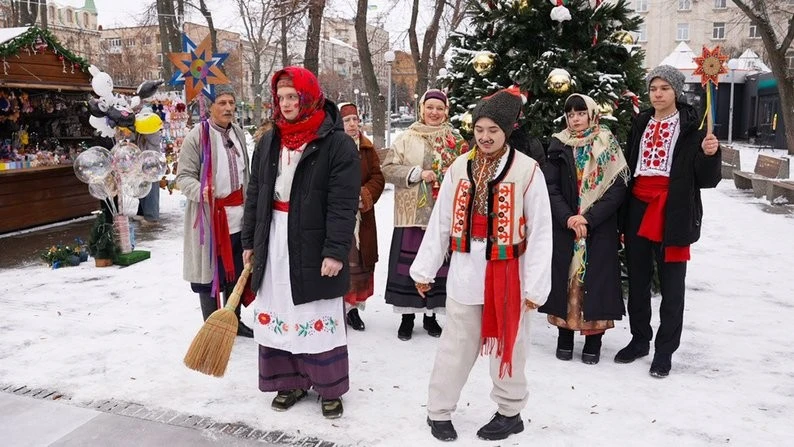 Маланка і Щедрий вечір ожили в центрі Кропивницького