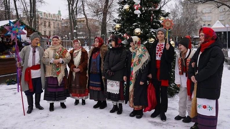 Маланка і Щедрий вечір ожили в центрі Кропивницького