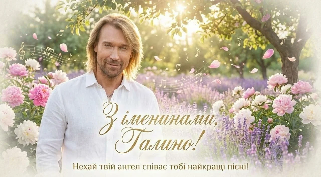 Красиві открытки та привітання з днем ангела для Галини