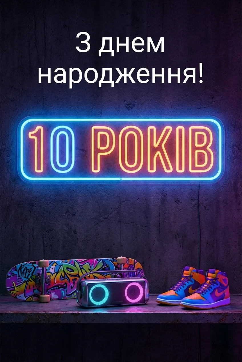 картинки з днем народження 10 років хлопчику