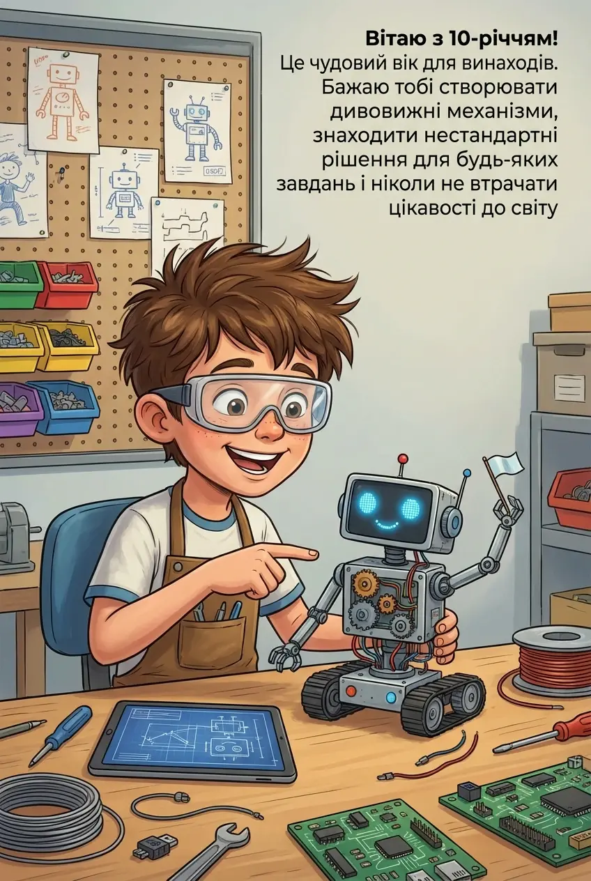 картинки з днем народження 10 років хлопчику