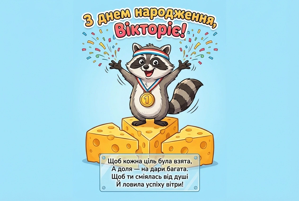 вікторія з днем народження