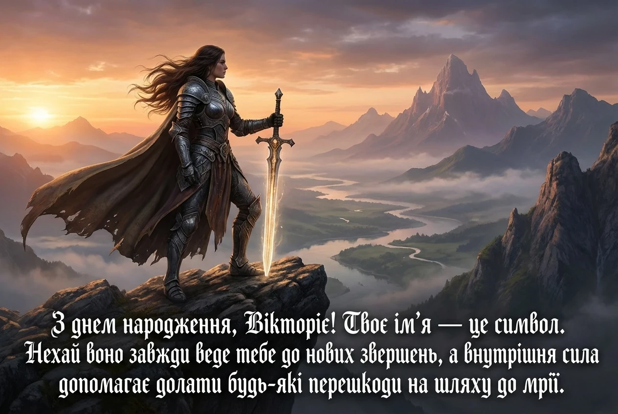 вікторія з днем народження