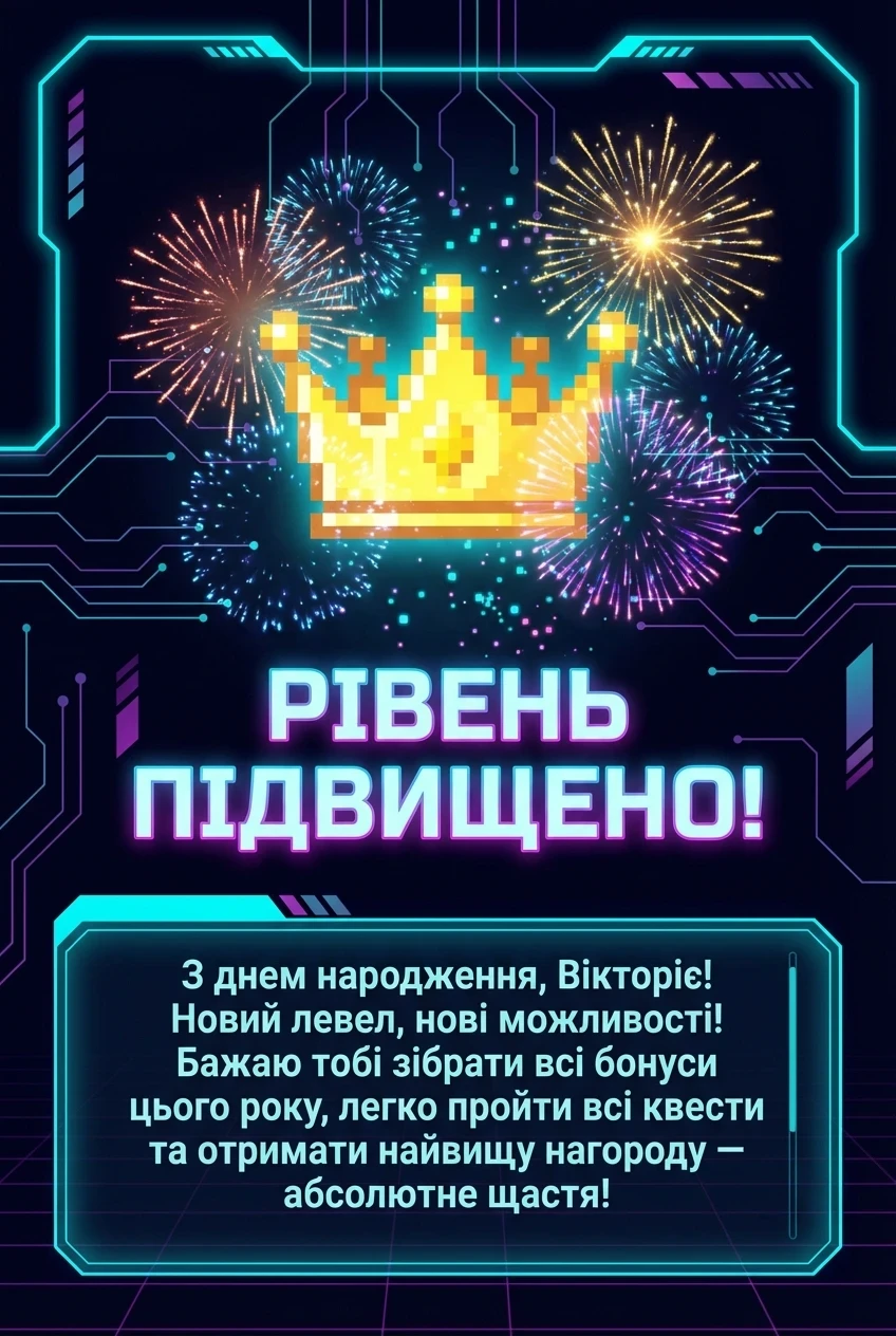 вікторія з днем народження