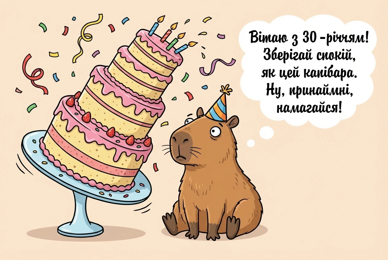 вітаю з ювілеєм 30