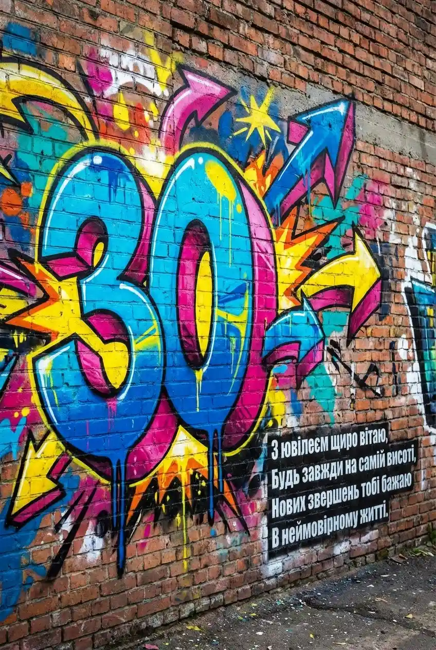 вітаю з ювілеєм 30