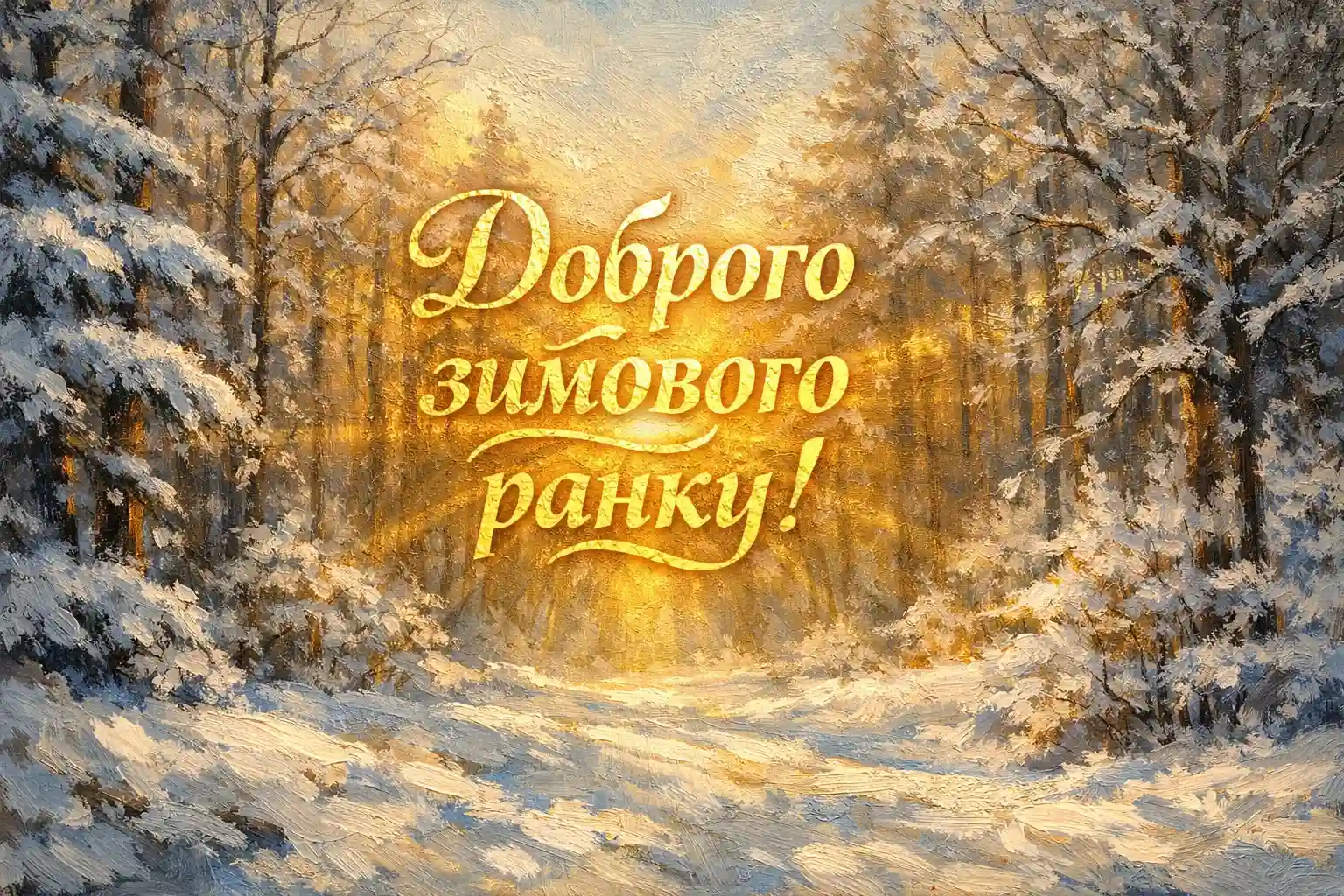 Доброго зимового ранку картинки та душевні листівки для затишного настрою
