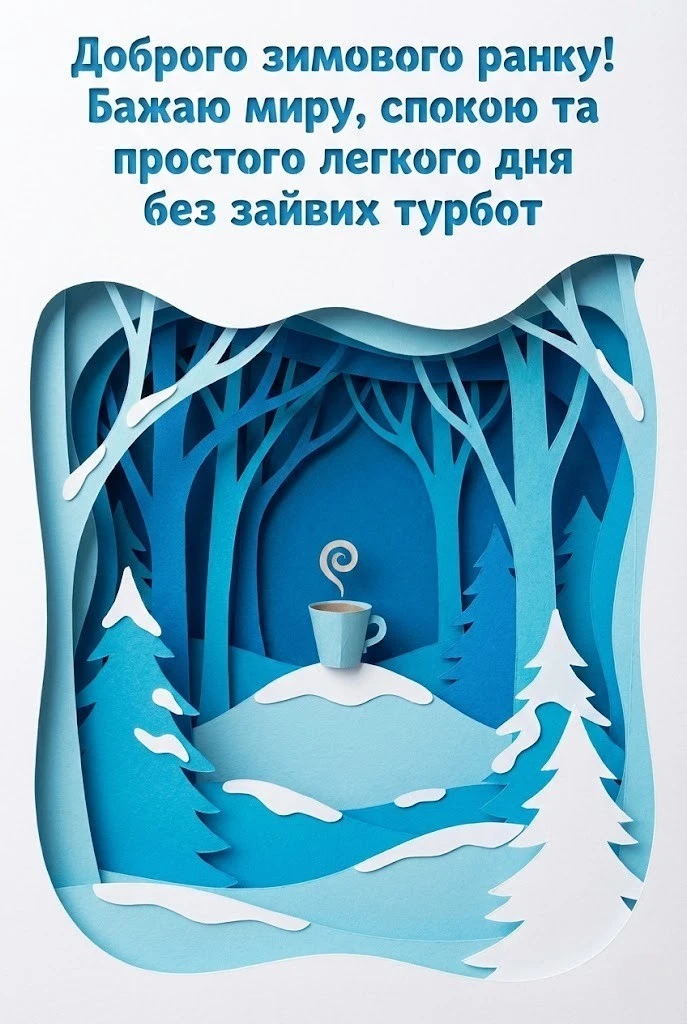 Доброго зимового ранку картинки та душевні листівки для затишного настрою