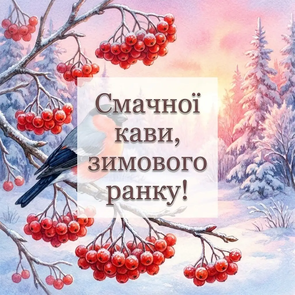 Доброго зимового ранку картинки та душевні листівки для затишного настрою
