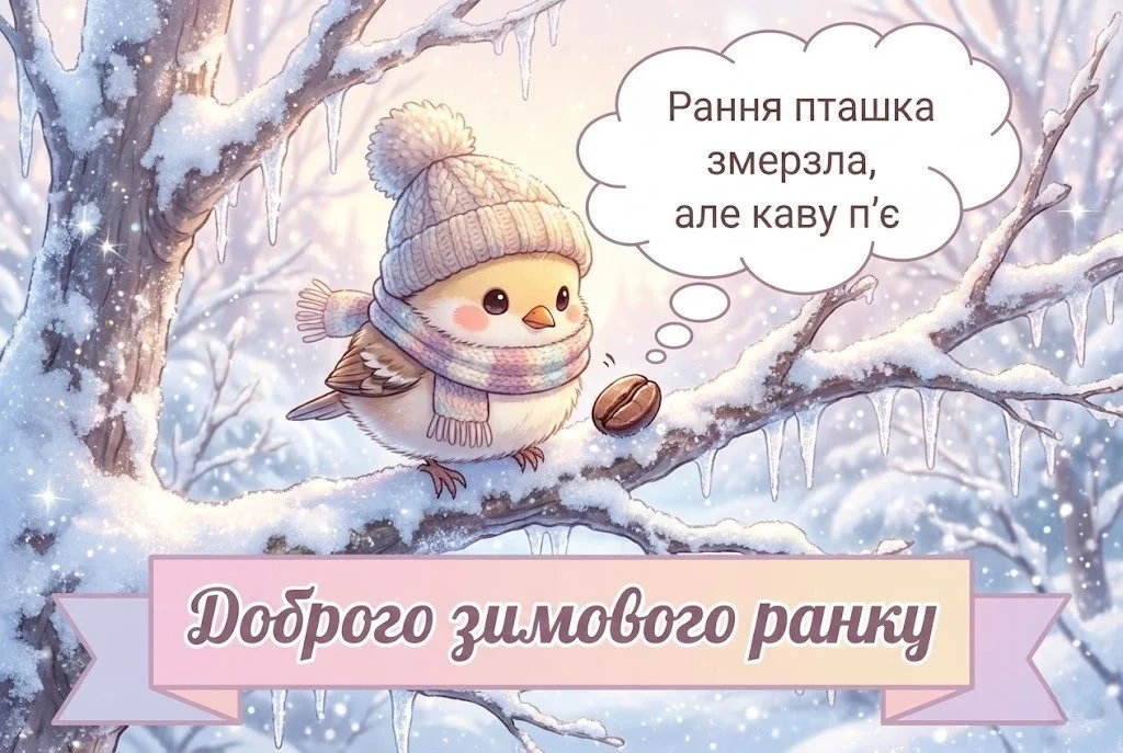 Доброго зимового ранку картинки та душевні листівки для затишного настрою
