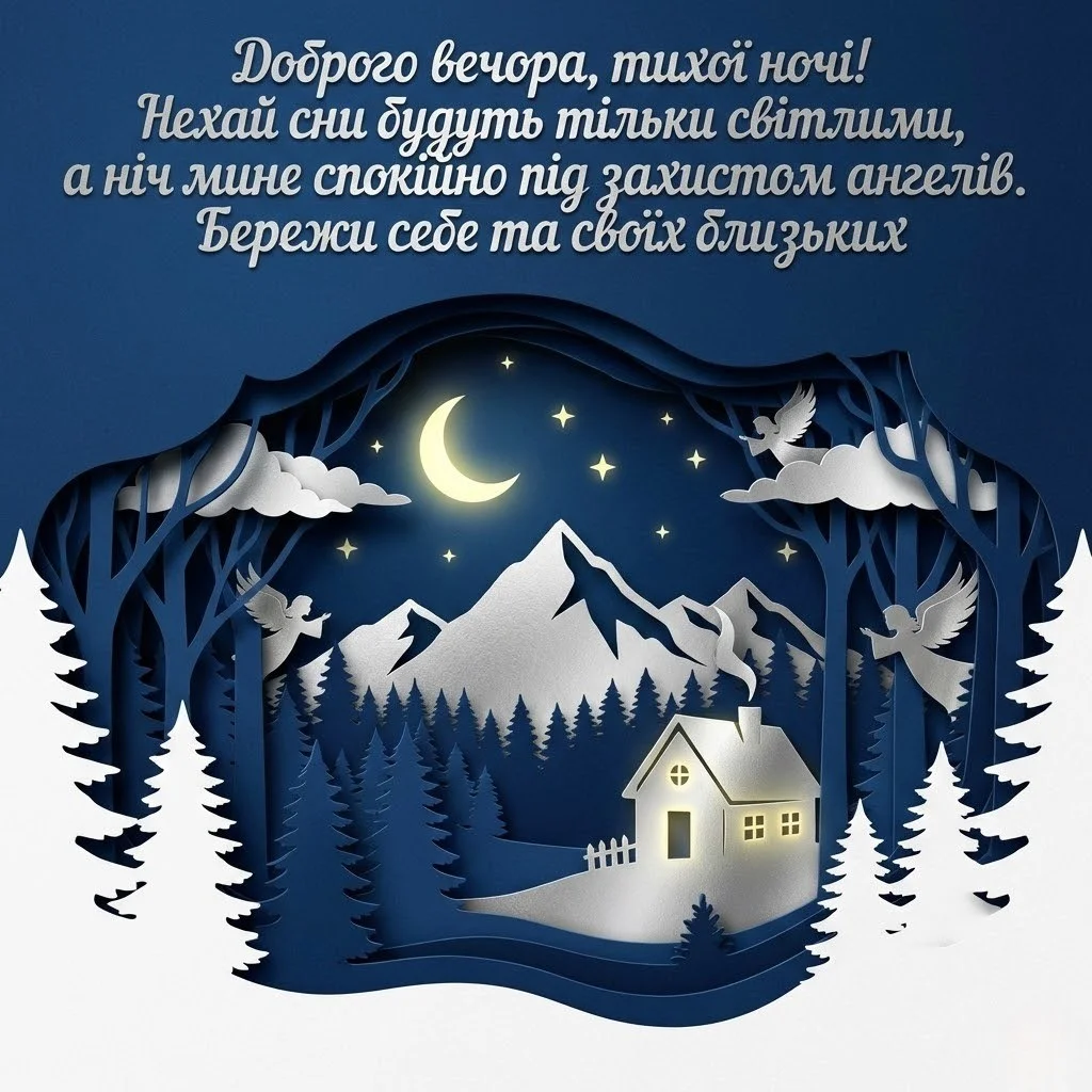 Доброго вечора, тихої ночі: найкращі картинки та душевні побажання для мирного відпочинку