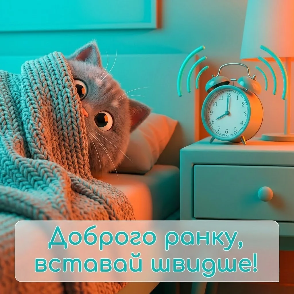 Смішні картинки доброго ранку з котиком та найщиріші побажання для чудового настрою