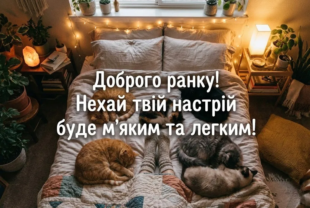 Смішні картинки доброго ранку з котиком та найщиріші побажання для чудового настрою