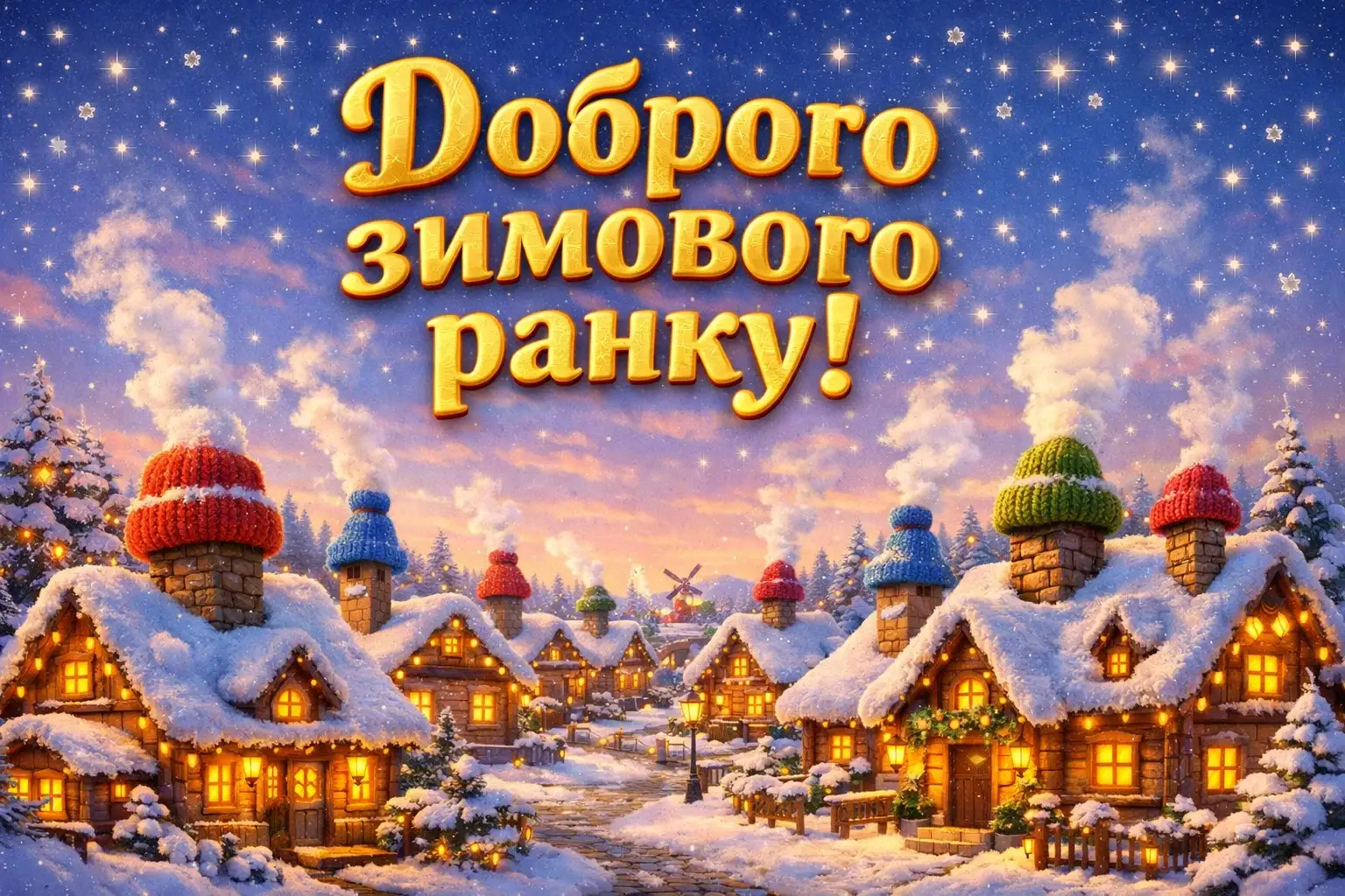 Зима та найтепліші побажання доброго зимового ранку: добірка затишних картинок та душевних листівок