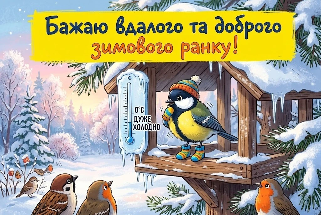 Зима та найтепліші побажання доброго зимового ранку: добірка затишних картинок та душевних листівок