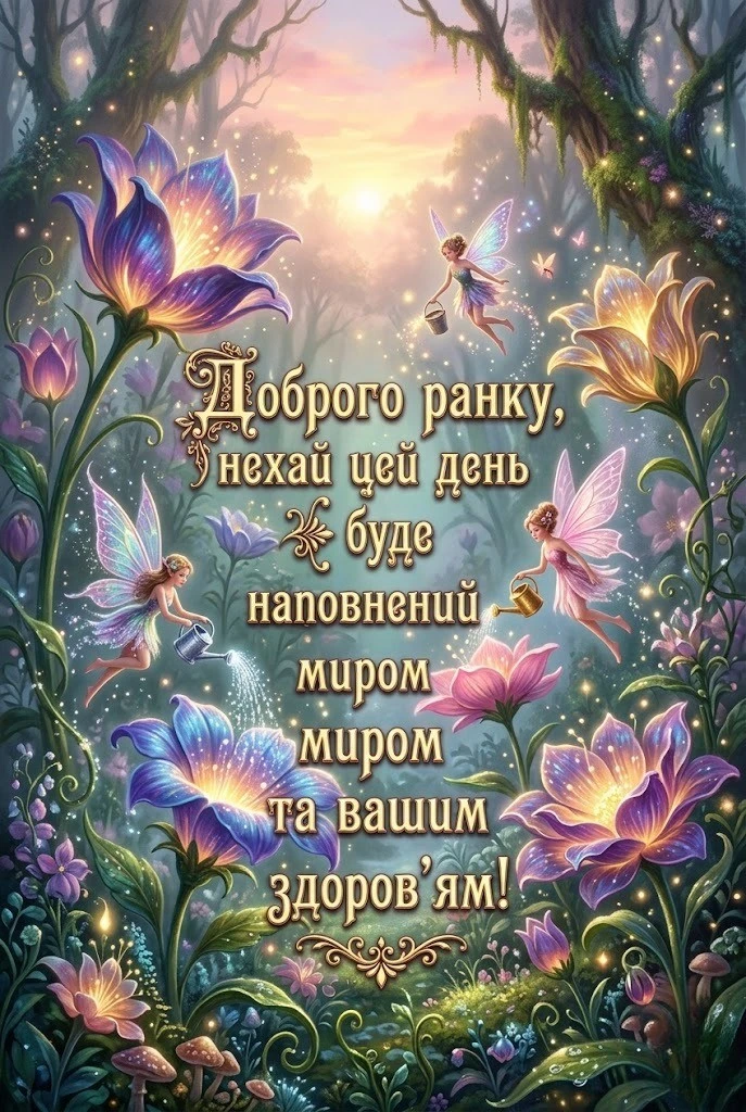 Бажаємо вам доброго ранку та міцного здоров’я через ці чудові картинки та листівки українською для найрідніших