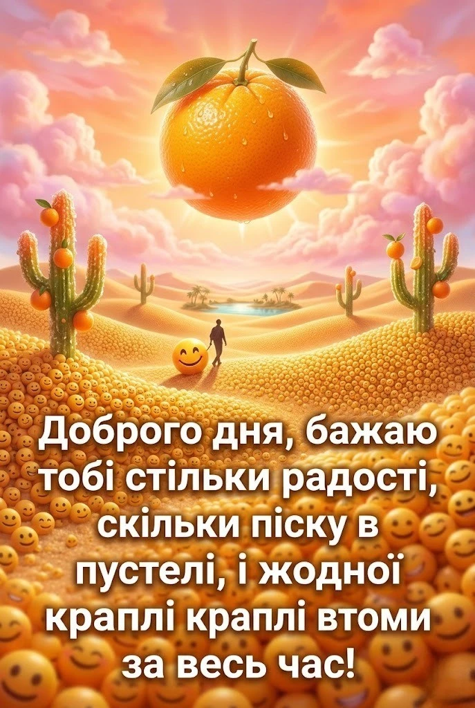 Оригінальні побажання доброго дня на українській мові: прикольні картинки для чудового настрою