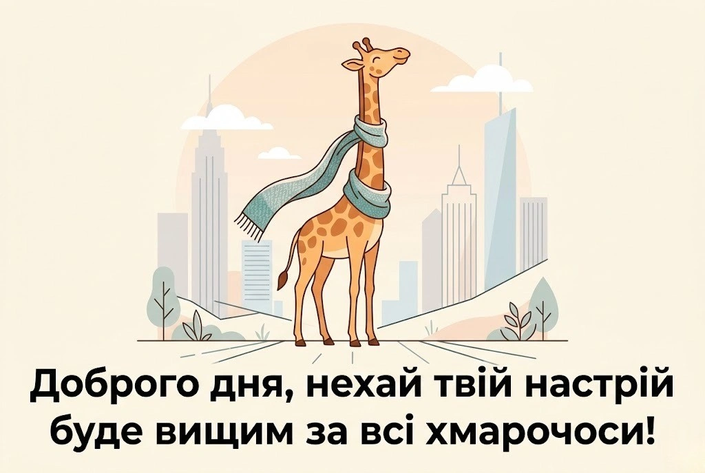 Оригінальні побажання доброго дня на українській мові: прикольні картинки для чудового настрою