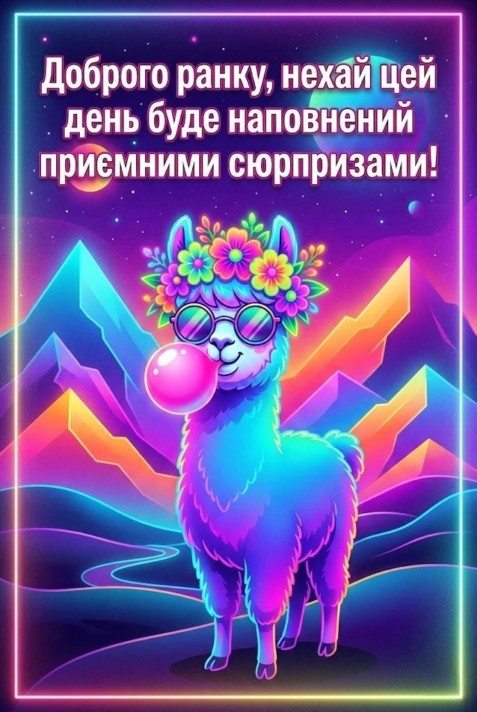 Листівки доброго ранку гарного дня українською для натхнення та щирих усмішок