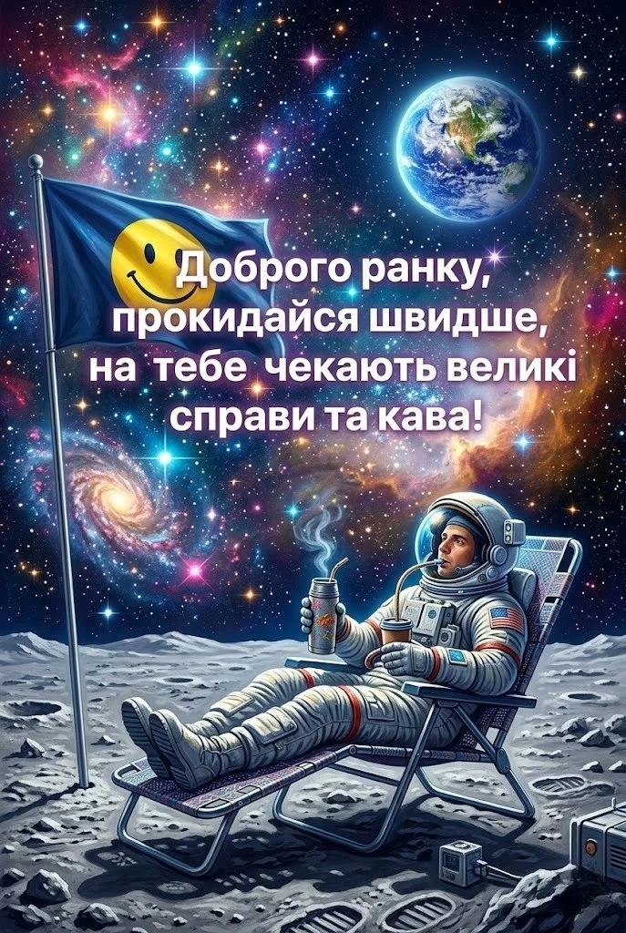 Листівки доброго ранку гарного дня українською для натхнення та щирих усмішок