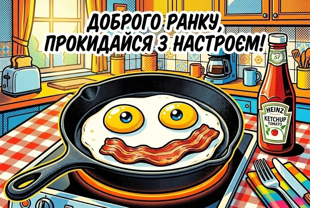 Листівки доброго ранку гарного дня українською для натхнення та щирих усмішок