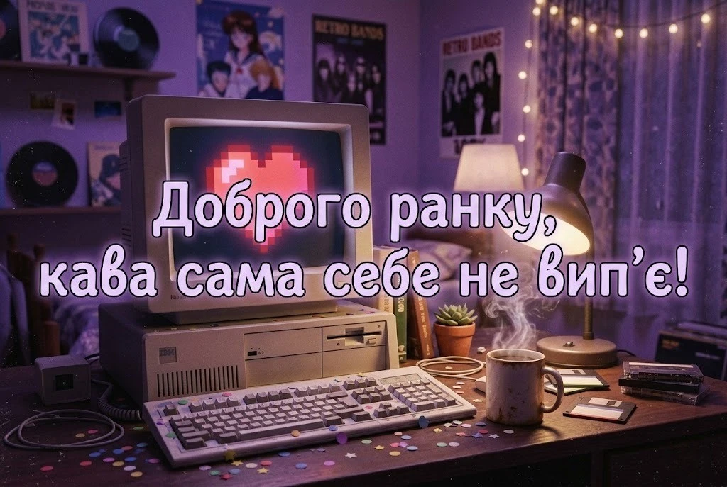 Листівки доброго ранку гарного дня українською для натхнення та щирих усмішок
