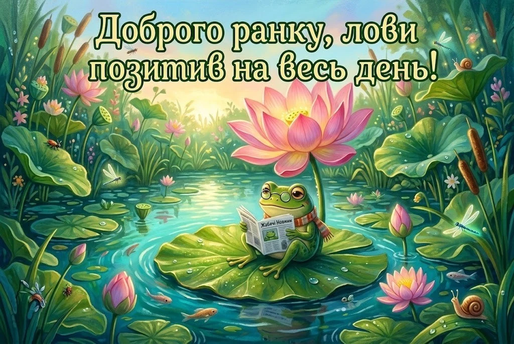 Листівки доброго ранку гарного дня українською для натхнення та щирих усмішок