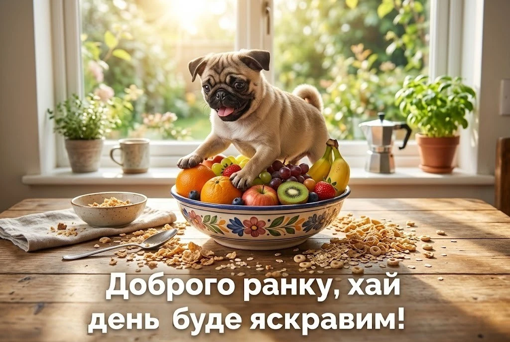 Листівки доброго ранку гарного дня українською для натхнення та щирих усмішок